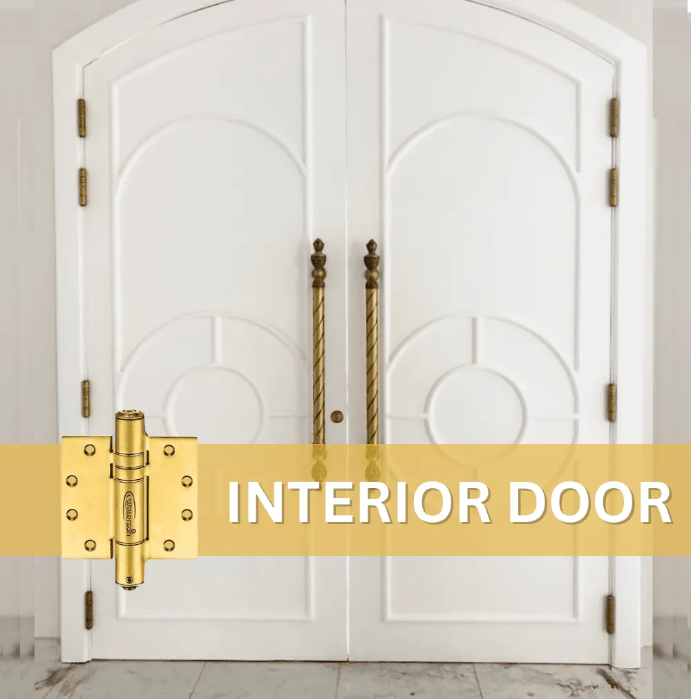 Antique Gold Door Hinges | Hydraulic Hydric | Stainless Steel | 8ft | K51M-B4-US4 | 4 Pack