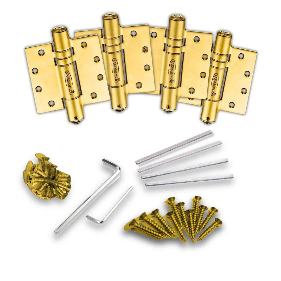 Antique Gold Door Hinges | Hydraulic Hydric | Stainless Steel | 8ft | K51M-B4-US4 | 4 Pack