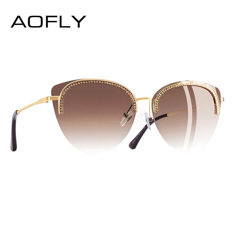 AOFLY BRAND DESIGN Sun Glasses for Women Sunglasses Elegant Luxury Style Decoration Shades Female Gafas De Sol A144
