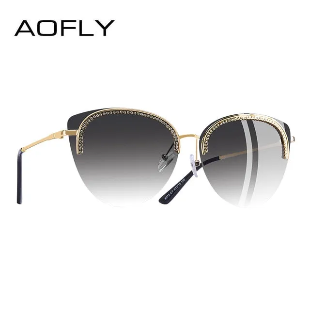 AOFLY BRAND DESIGN Sun Glasses for Women Sunglasses Elegant Luxury Style Decoration Shades Female Gafas De Sol A144