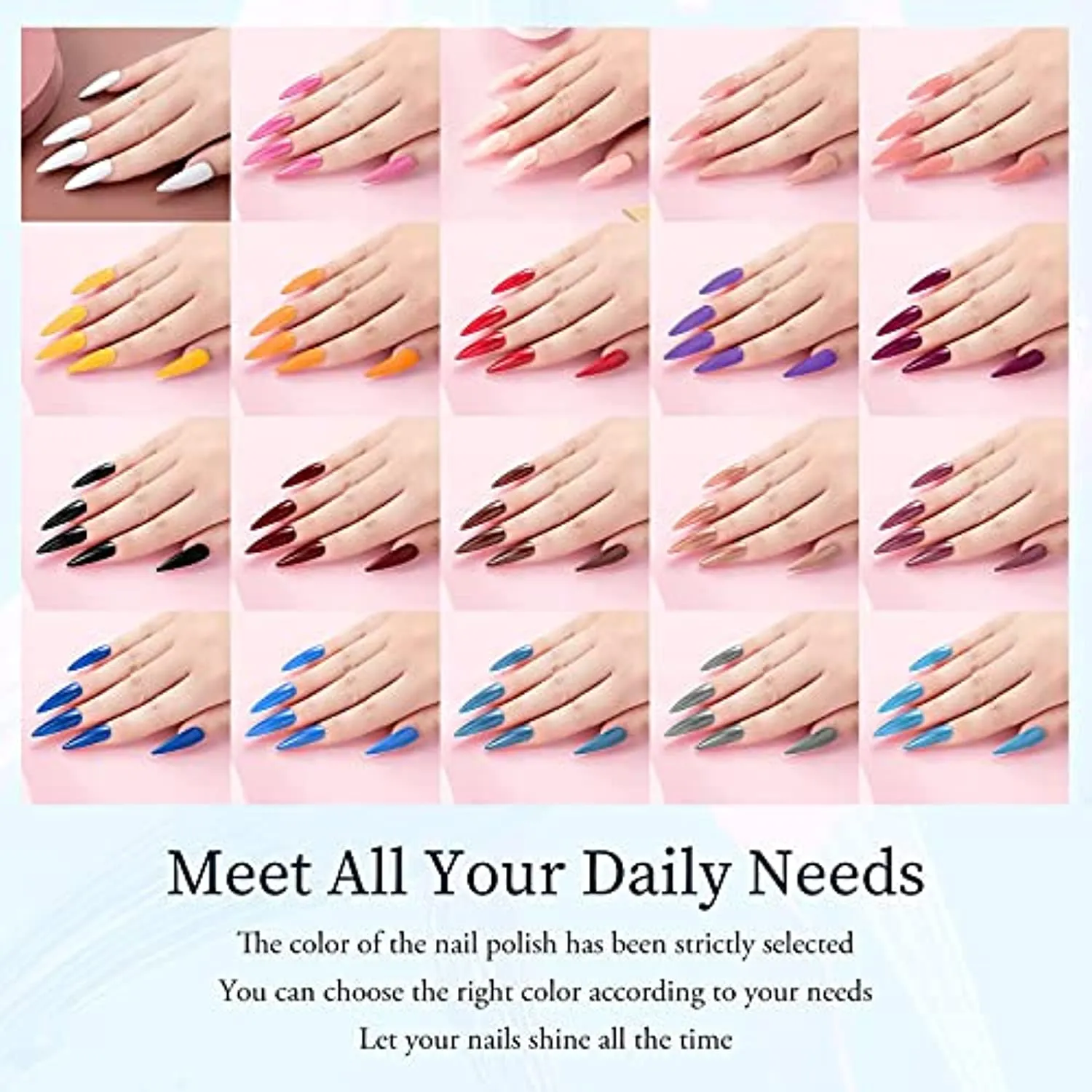 Aokitec Gel Nail Polish Kit With Mini UV LED Nail Lamp,23Pcs Gel Polish Set Soak Off Nail Gel Polish Set Manicure Kit DIY Home,Portable Gel Light Mouse Shape Pocket Size Nail Dryer with USB Cable