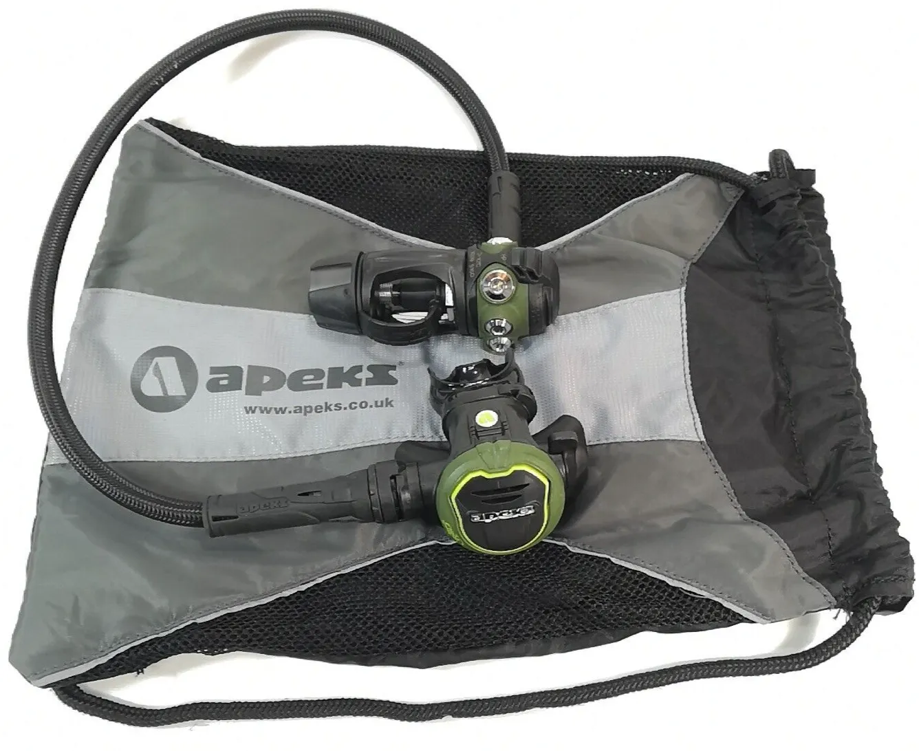 Apeks Flight 1st & 2nd Stage Yoke Regulator Set Scuba Diving Balanced Travel