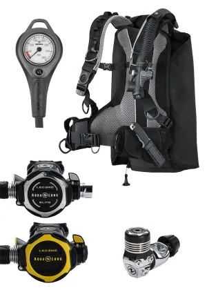 Aqua Lung Rogue BCD and Legend 3 Elite Regulator Scuba Diving Pack