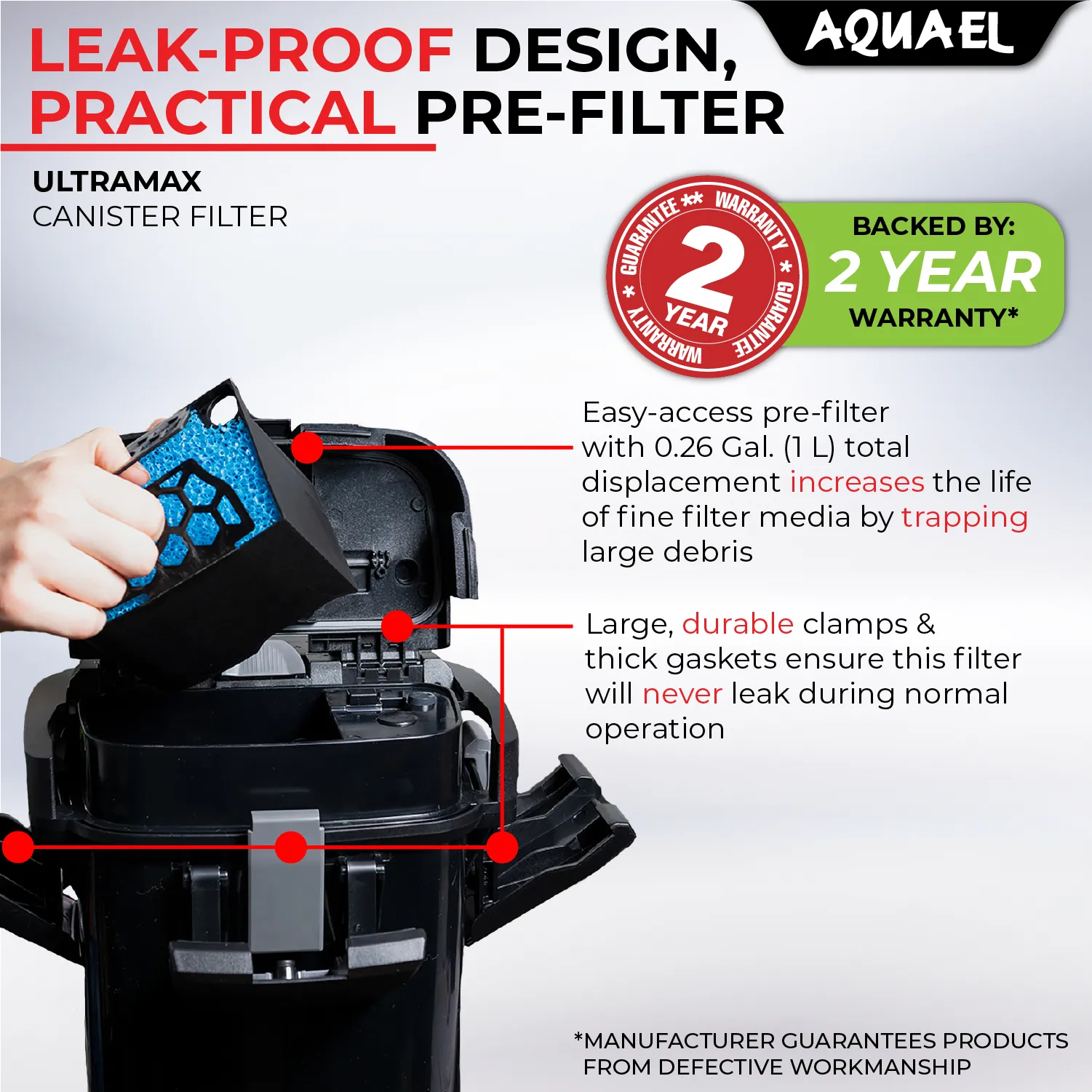 AQUAEL ULTRAMAX CANISTER FILTER