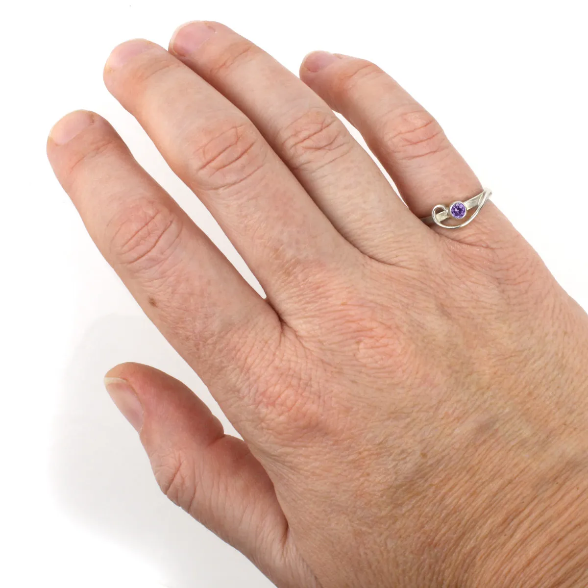 Arabesque Ring with Amethyst
