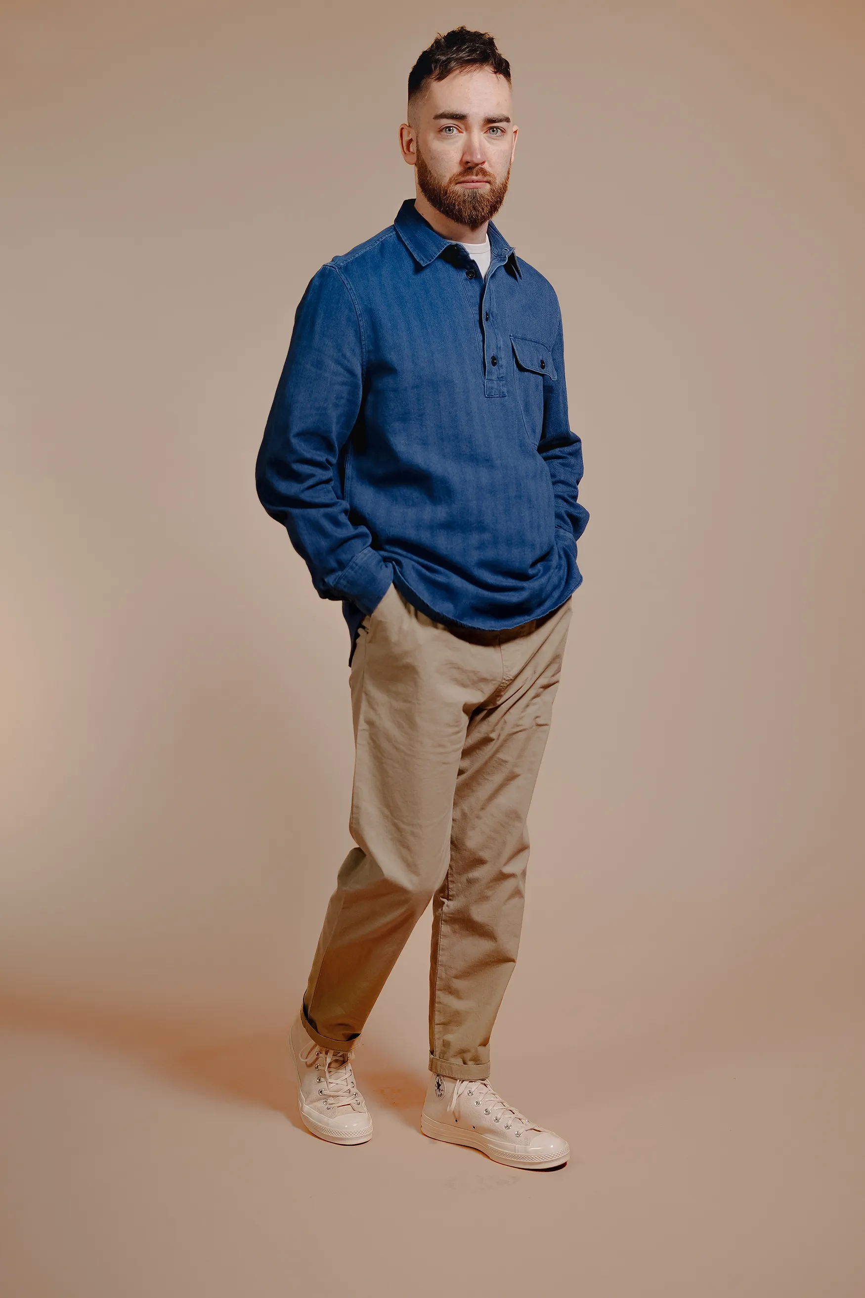 Archive Indigo Popover Overshirt