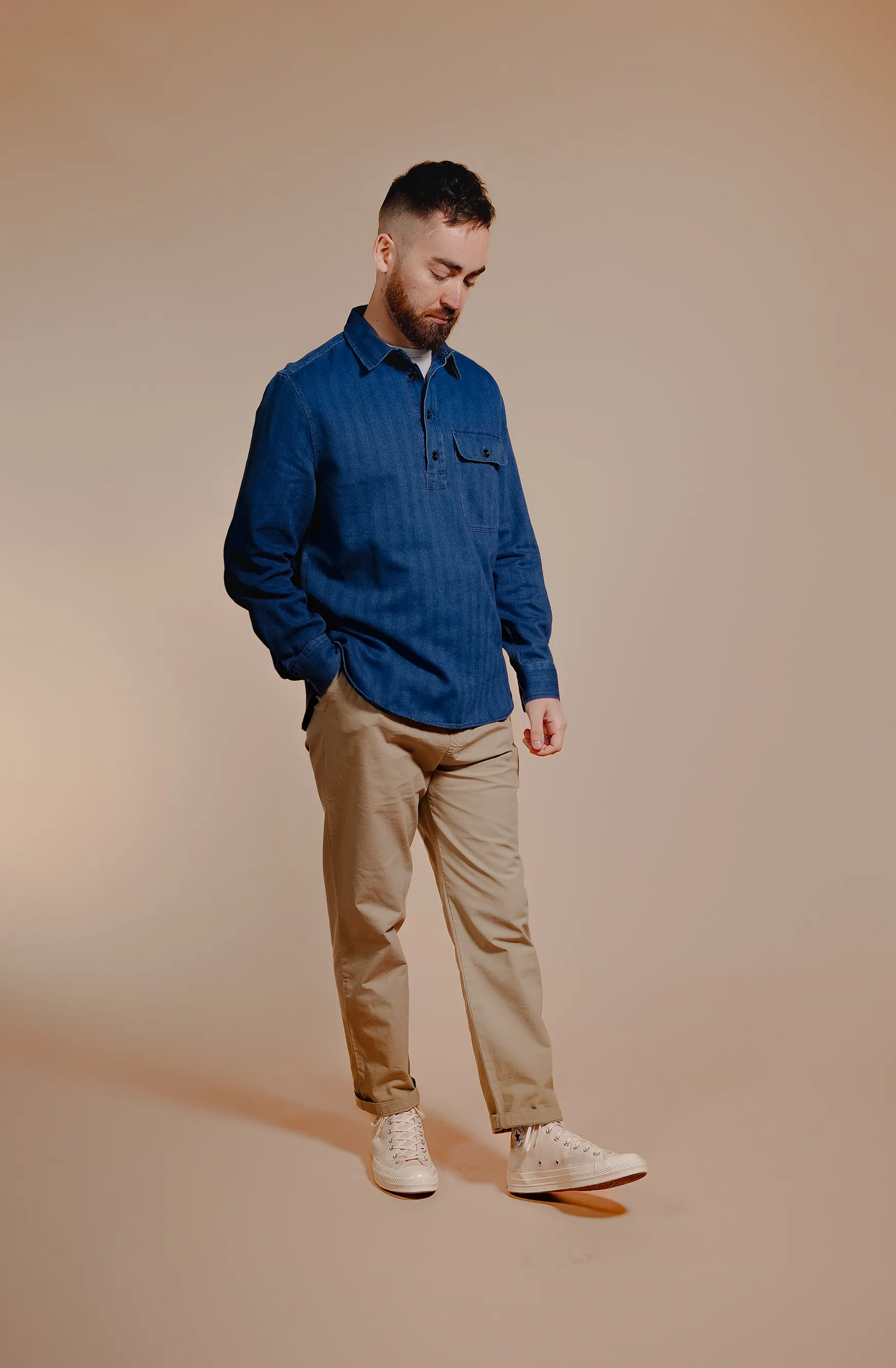 Archive Indigo Popover Overshirt
