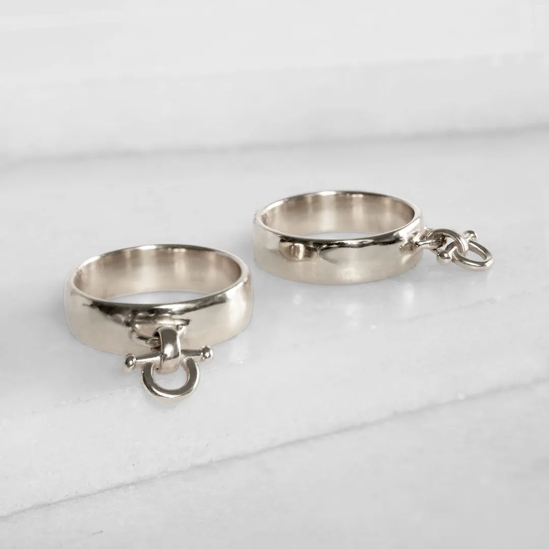 Ariston Horse Bit Ring in Sterling Silver Equestrian Ring