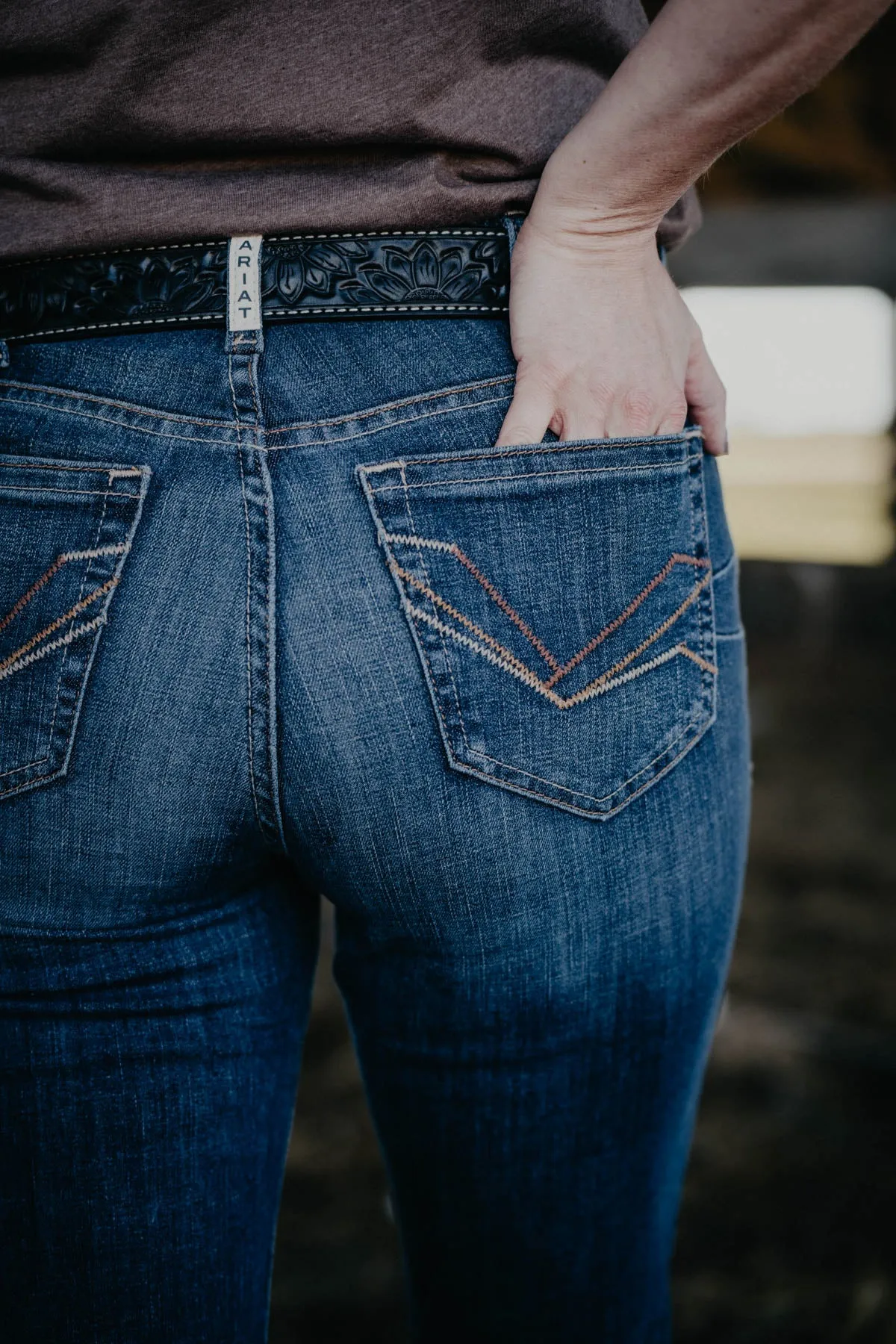'Arkansas' High Rise Bootcut Jean by Ariat (Sizes 25-34)