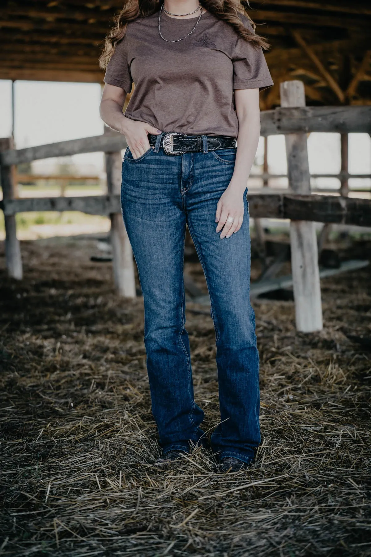 'Arkansas' High Rise Bootcut Jean by Ariat (Sizes 25-34)