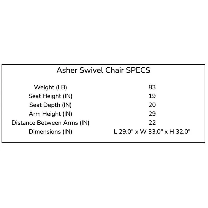 Asher Swivel Chair