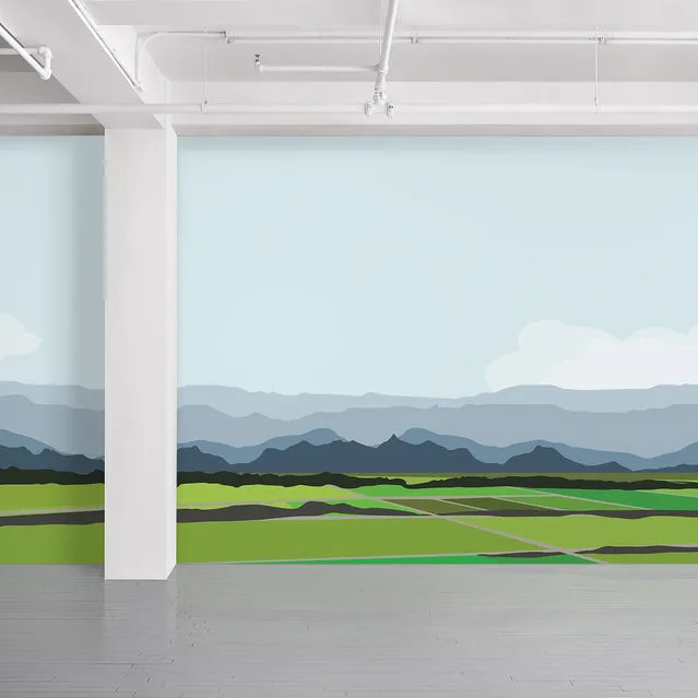 Aside the Mountaintops Wall Covering by Brian Alfred