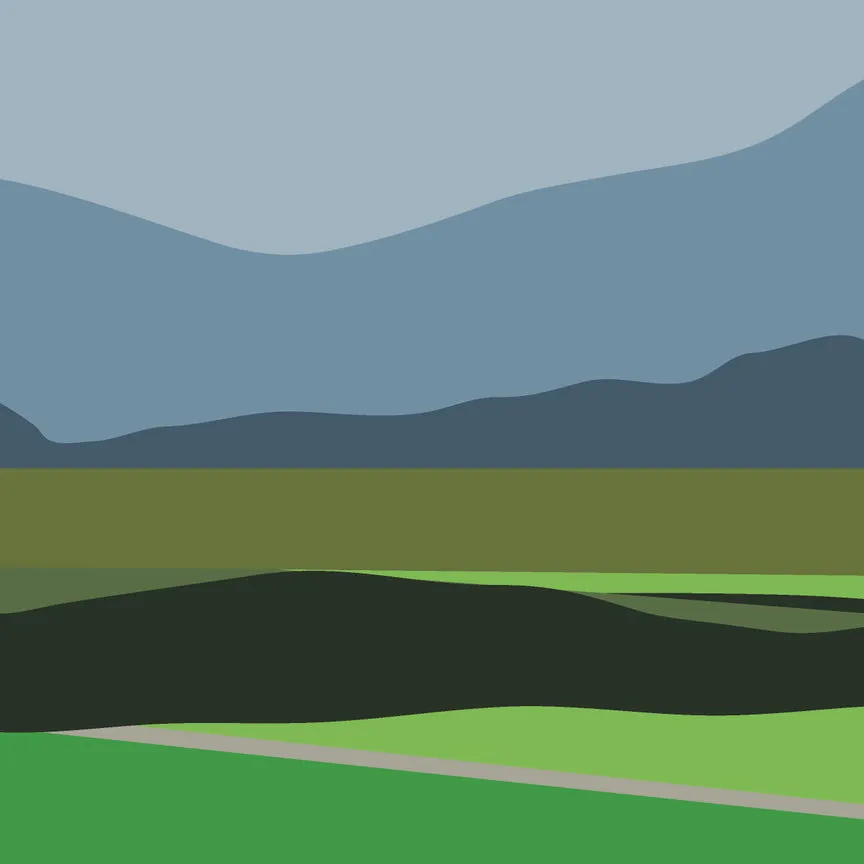 Aside the Mountaintops Wall Covering by Brian Alfred