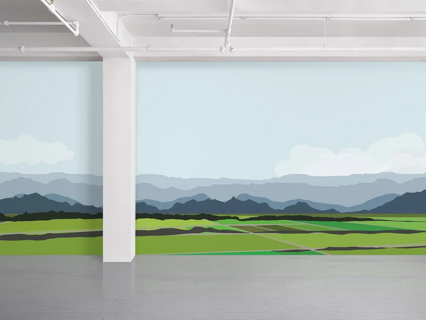 Aside the Mountaintops Wall Covering by Brian Alfred
