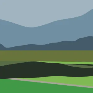 Aside the Mountaintops Wall Covering by Brian Alfred