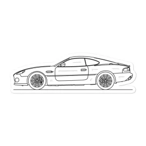 Aston Martin DB7 Outline Sticker