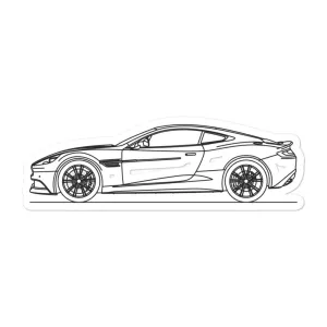 Aston Martin Vanquish Outline Sticker