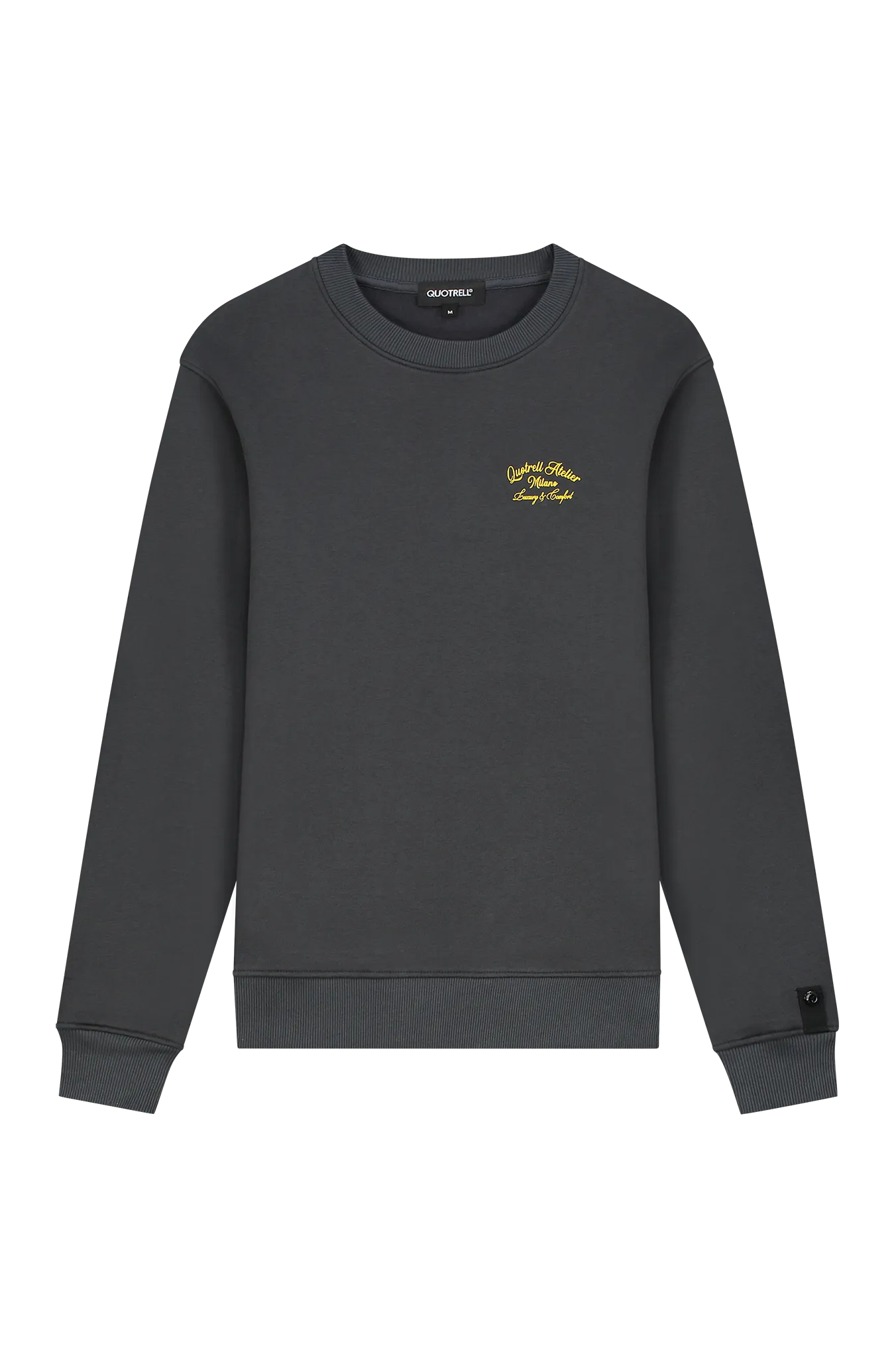 ATELIER MILANO CREWNECK | ANTHRACITE/YELLOW