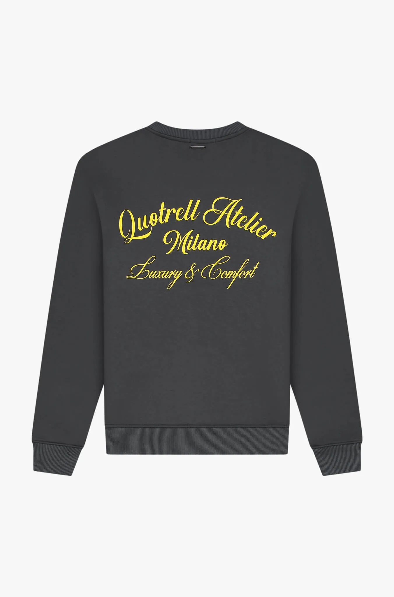 ATELIER MILANO CREWNECK | ANTHRACITE/YELLOW