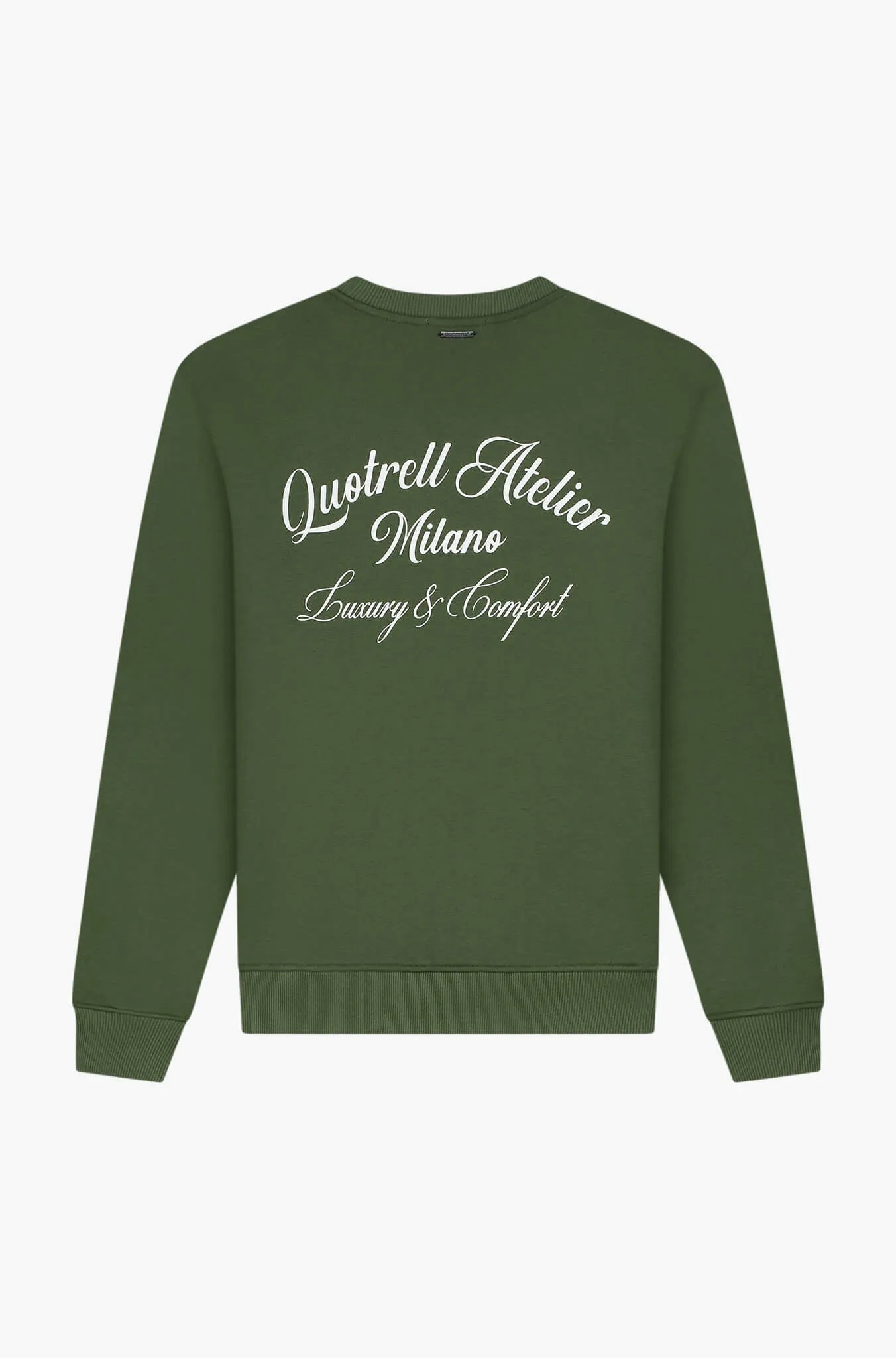 ATELIER MILANO CREWNECK | ARMY GREEN/WHITE