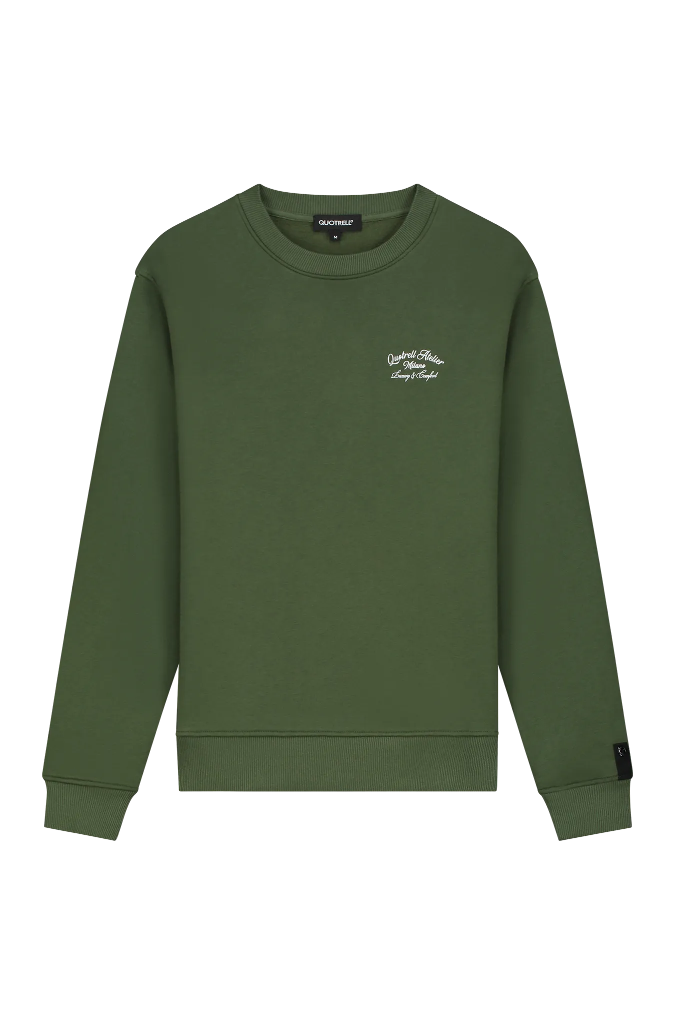 ATELIER MILANO CREWNECK | ARMY GREEN/WHITE