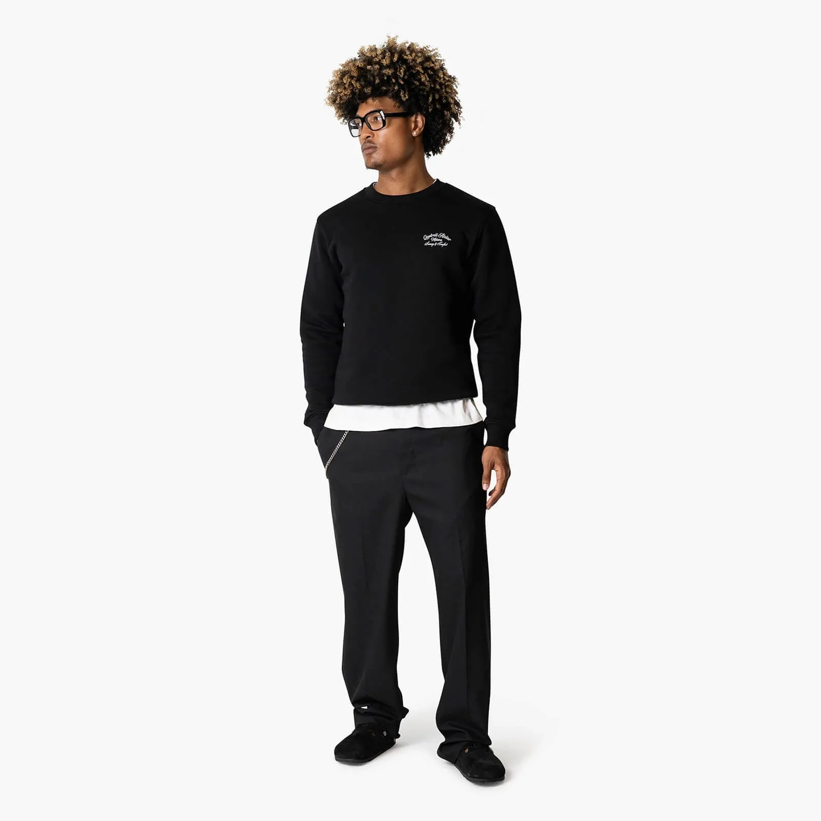 ATELIER MILANO CREWNECK | BLACK/WHITE
