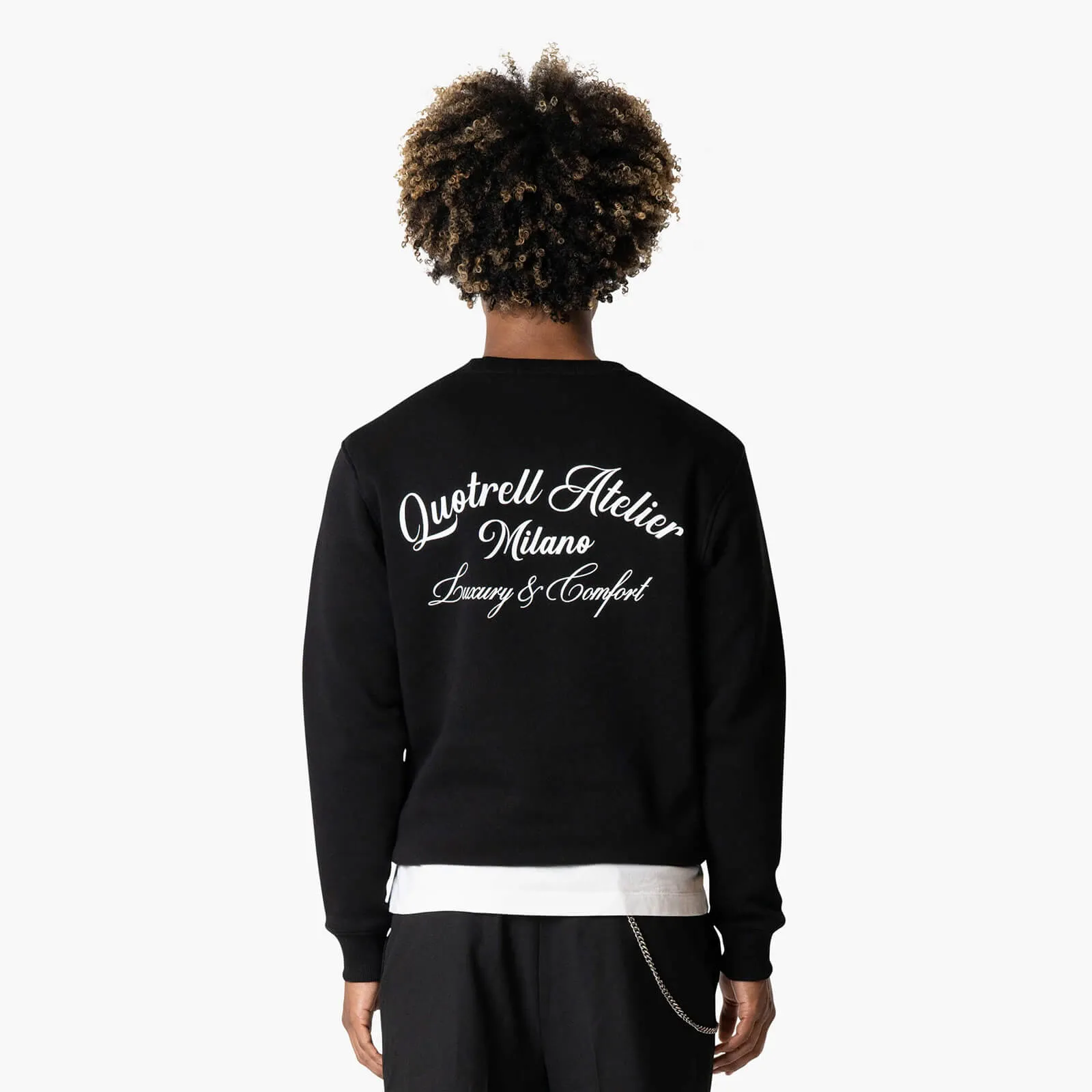 ATELIER MILANO CREWNECK | BLACK/WHITE