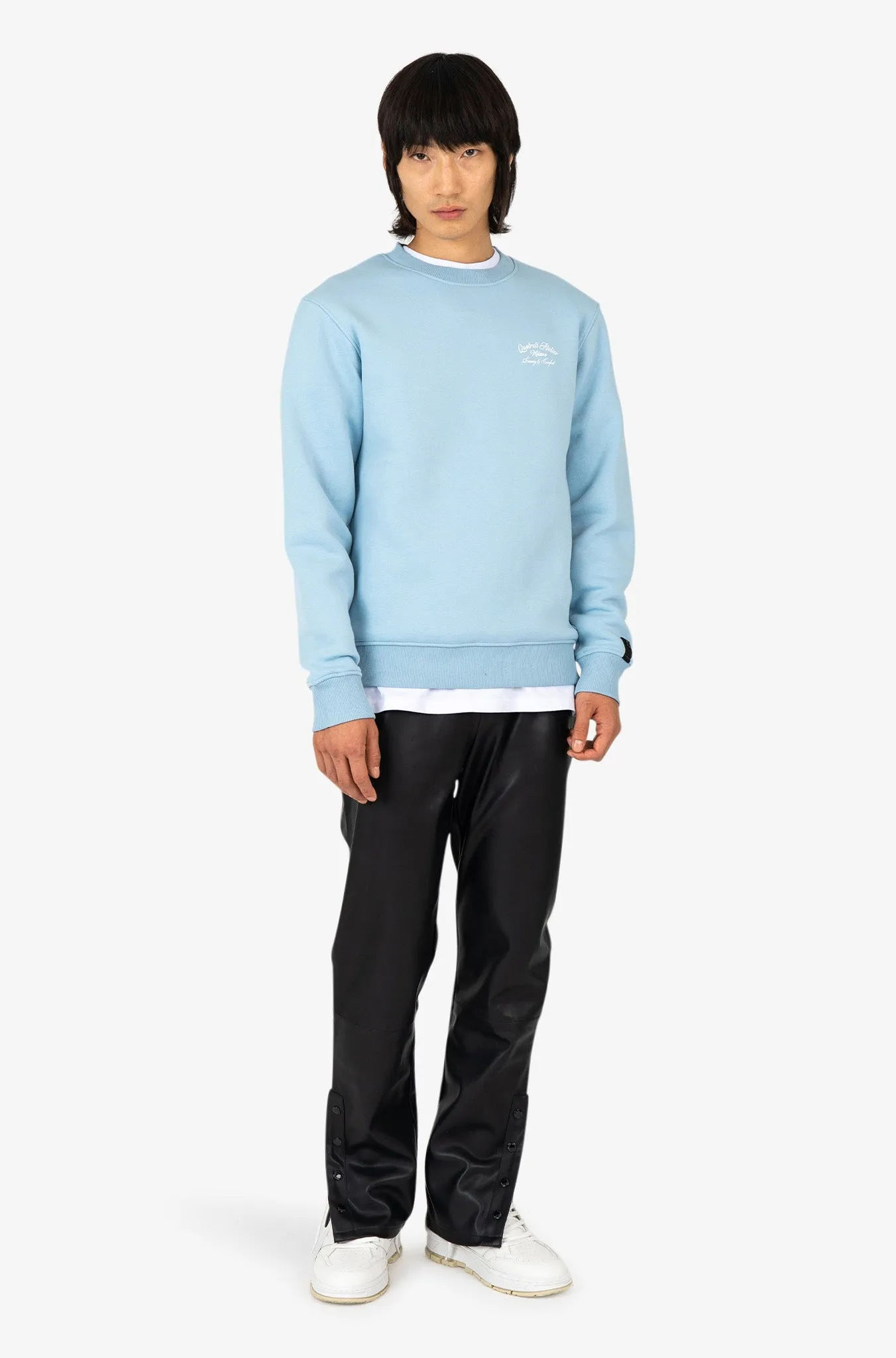 ATELIER MILANO CREWNECK | LIGHT BLUE/WHITE