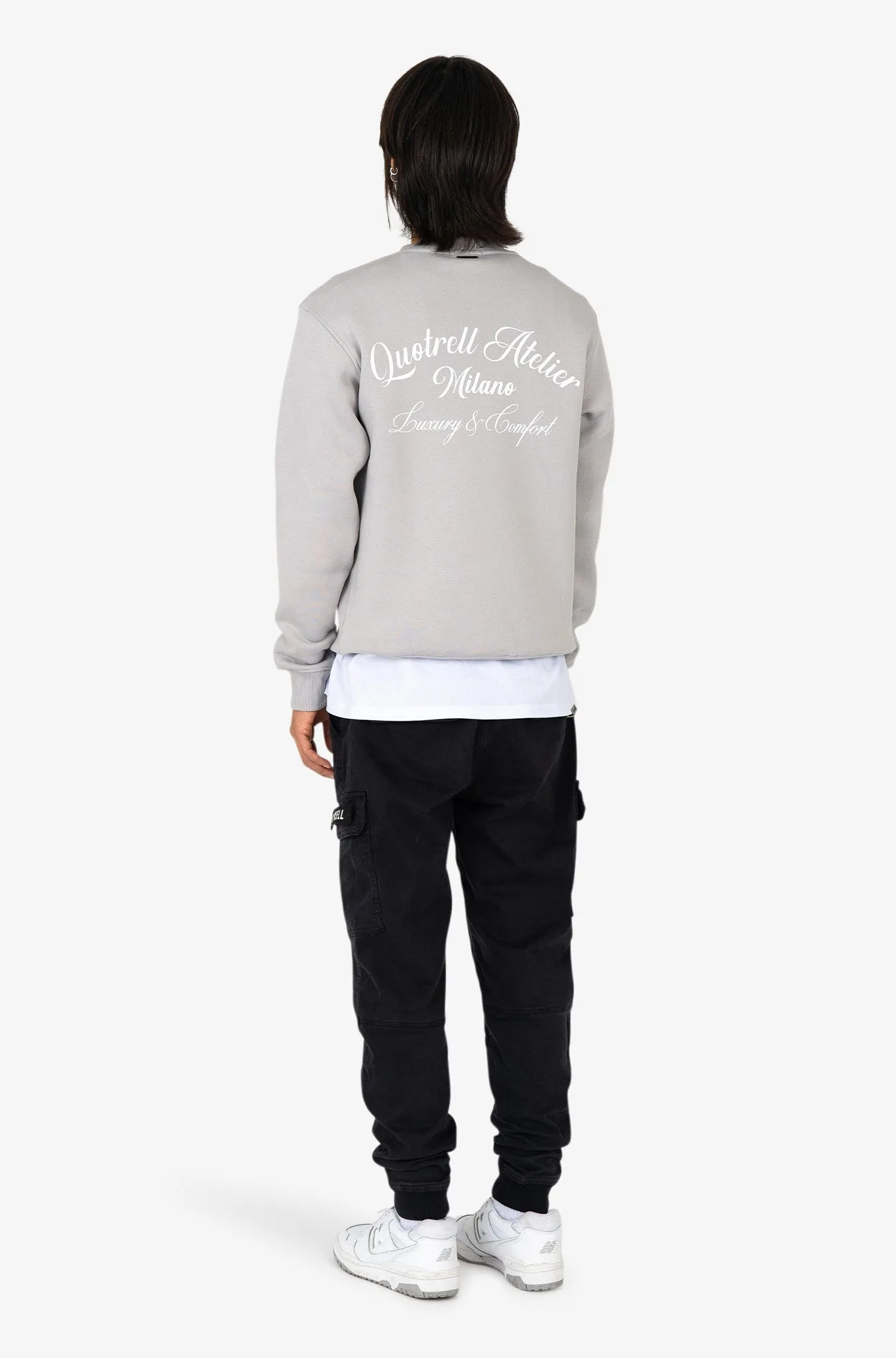 ATELIER MILANO CREWNECK | STONE/WHITE