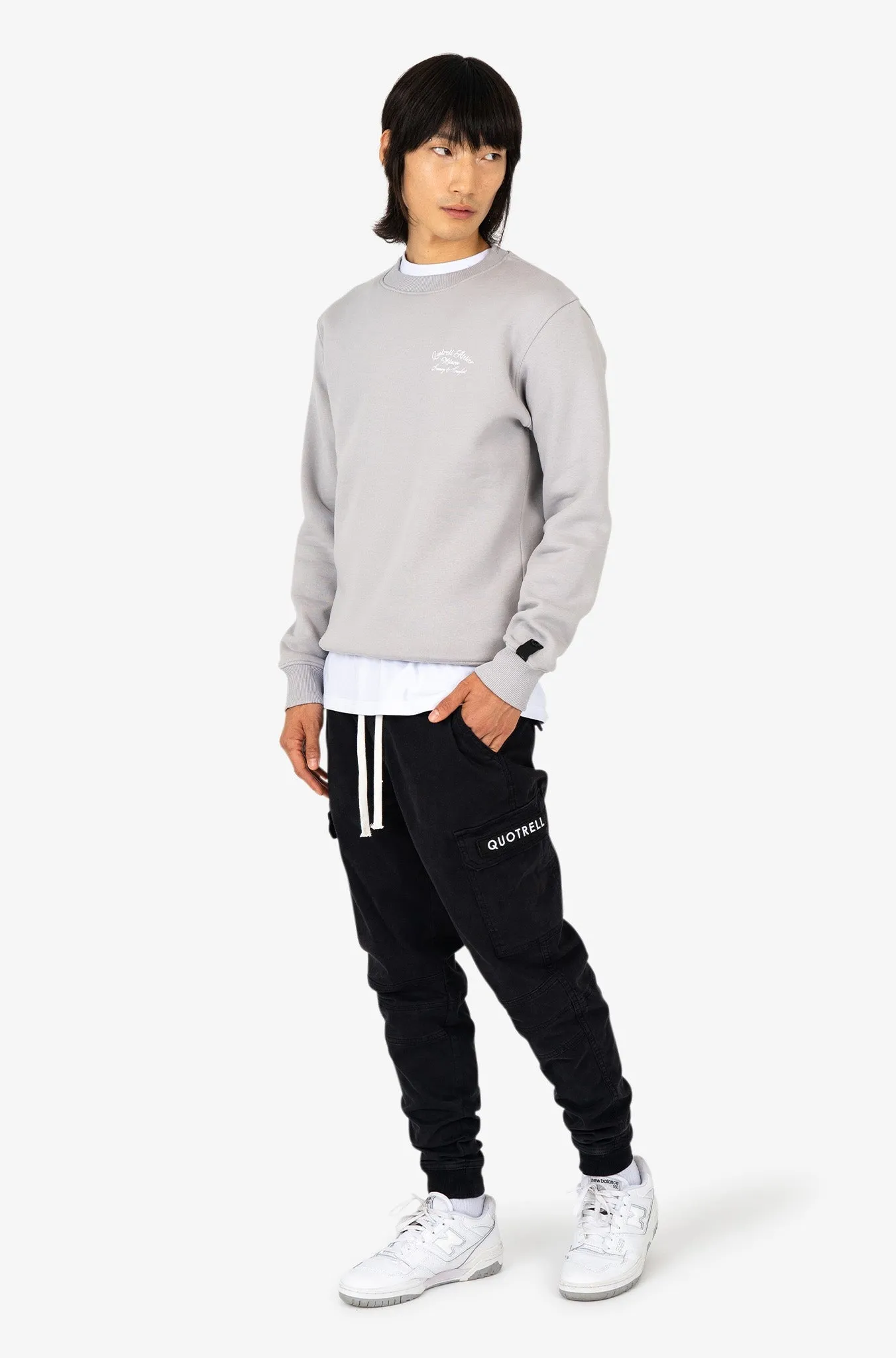 ATELIER MILANO CREWNECK | STONE/WHITE