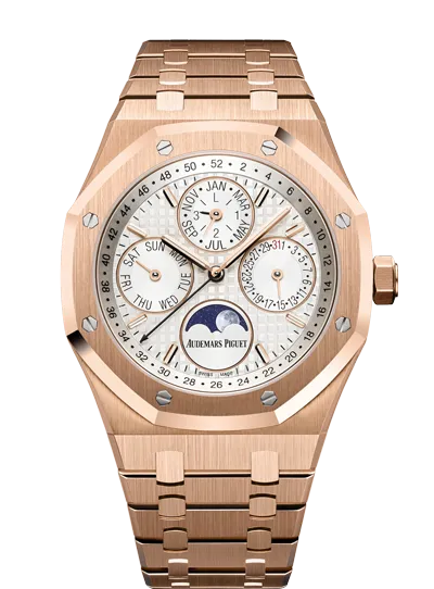 Audemars Piguet - Royal Oak Perpetual Calendar White Ceramic Pink Gold