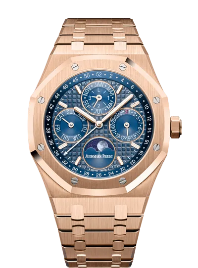 Audemars Piguet - Royal Oak Perpetual Calendar White Ceramic Pink Gold