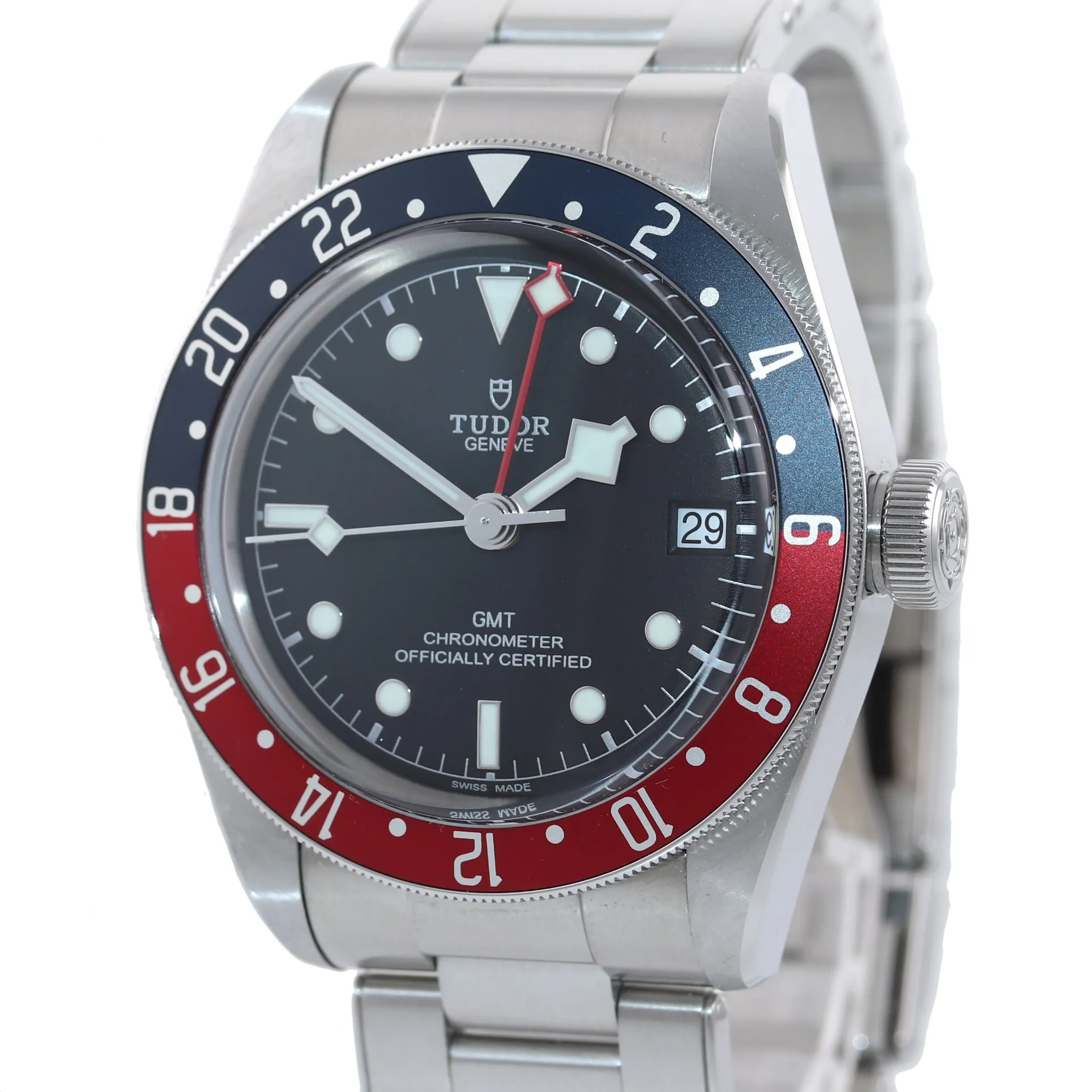 AUG 2020 NEW PAPERS Tudor Black Bay GMT Pepsi 79830RB 41mm Steel Watch Box