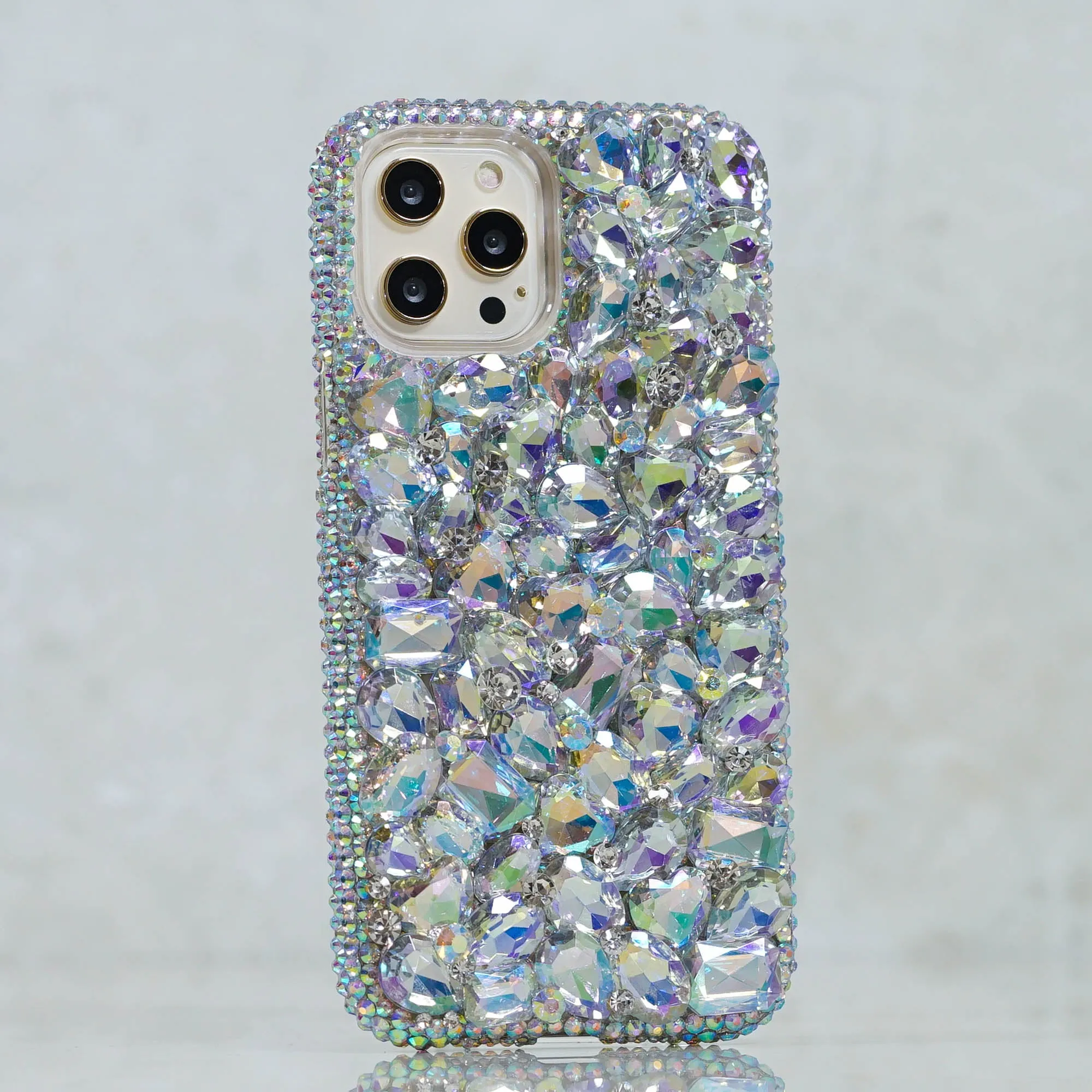 Aurora Borealis Crystals and Stones Design (Style 858)