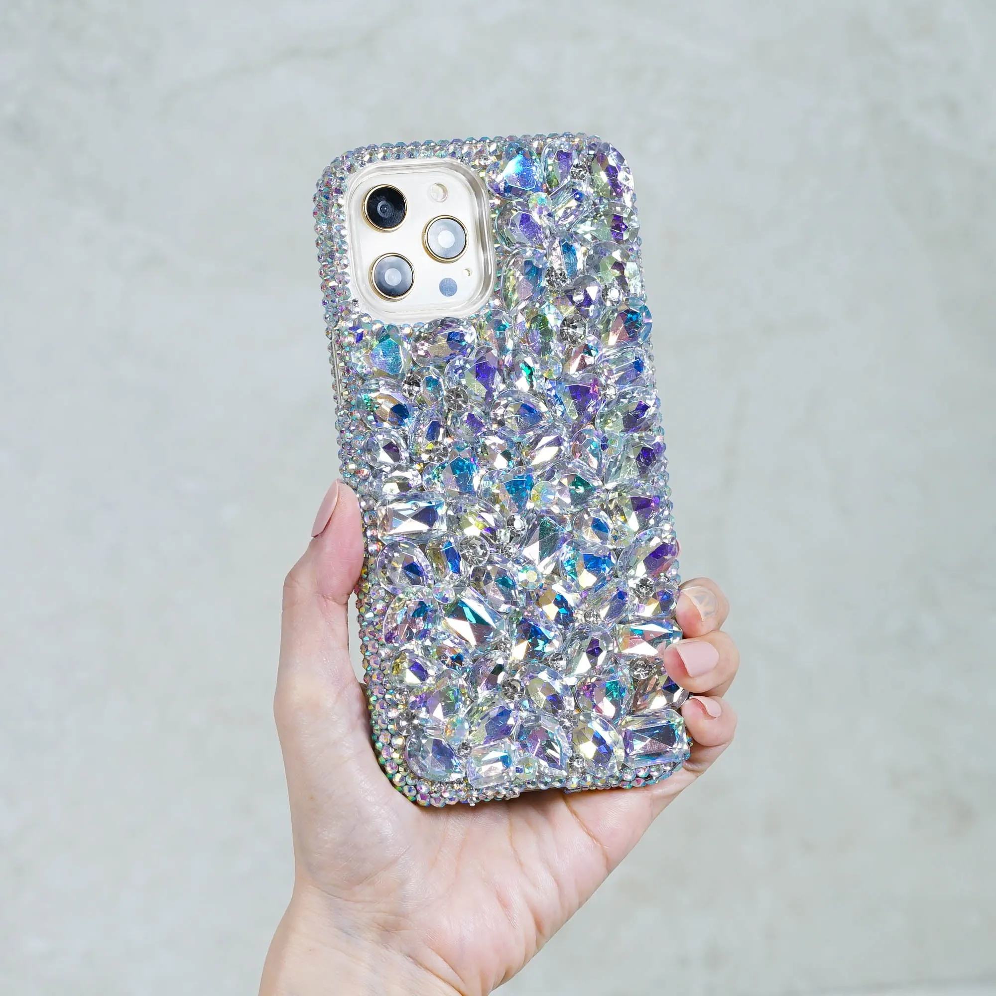 Aurora Borealis Crystals and Stones Design (Style 858)