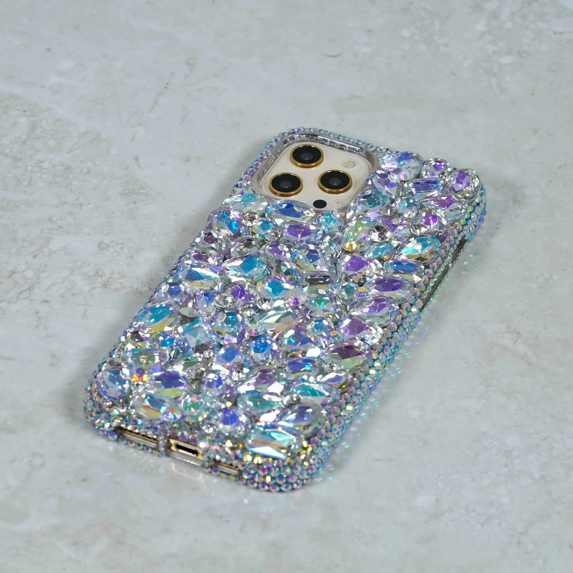 Aurora Borealis Crystals and Stones Design (Style 858)