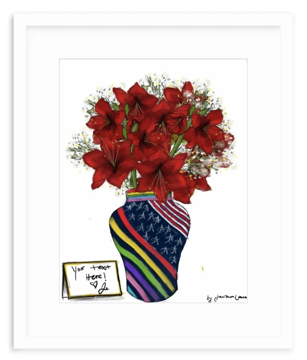 Autorretrato II Amaryllis with Framing