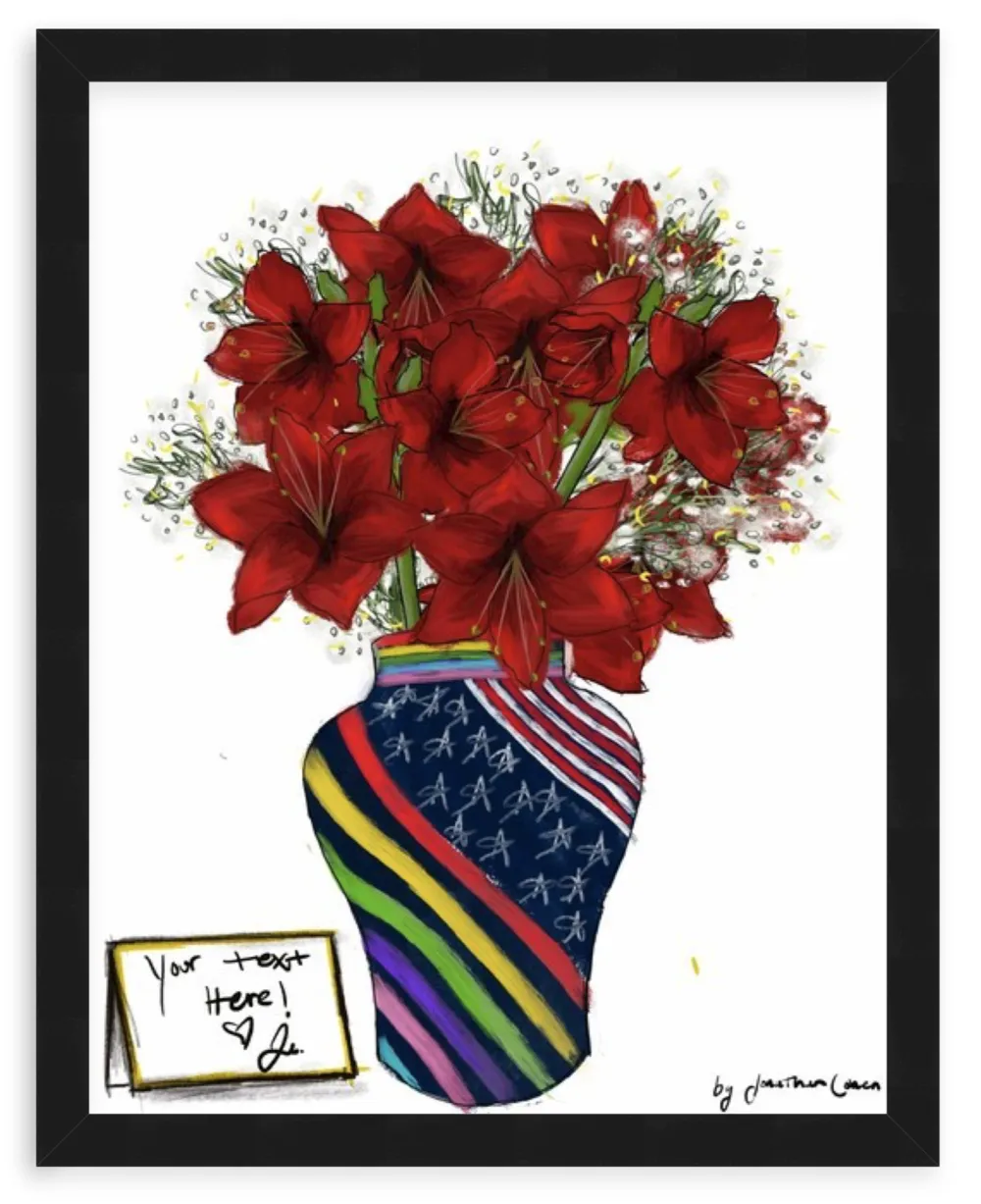Autorretrato II Amaryllis with Framing