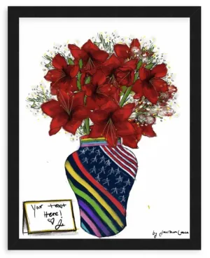 Autorretrato II Amaryllis with Framing