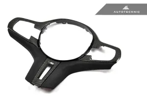 AutoTecknic G11 / G12 7-Series - Carbon Alcantara Steering Wheel Trim