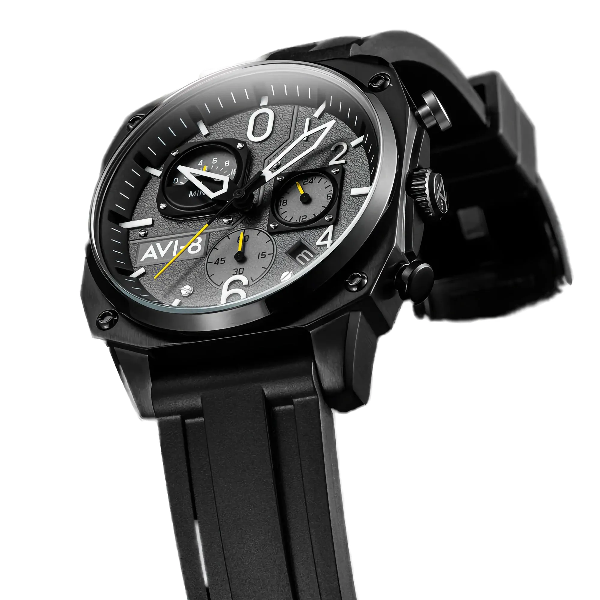 AVI-8 Hawker Hunter Retrograde Chronograph Tactical Black Men's watch