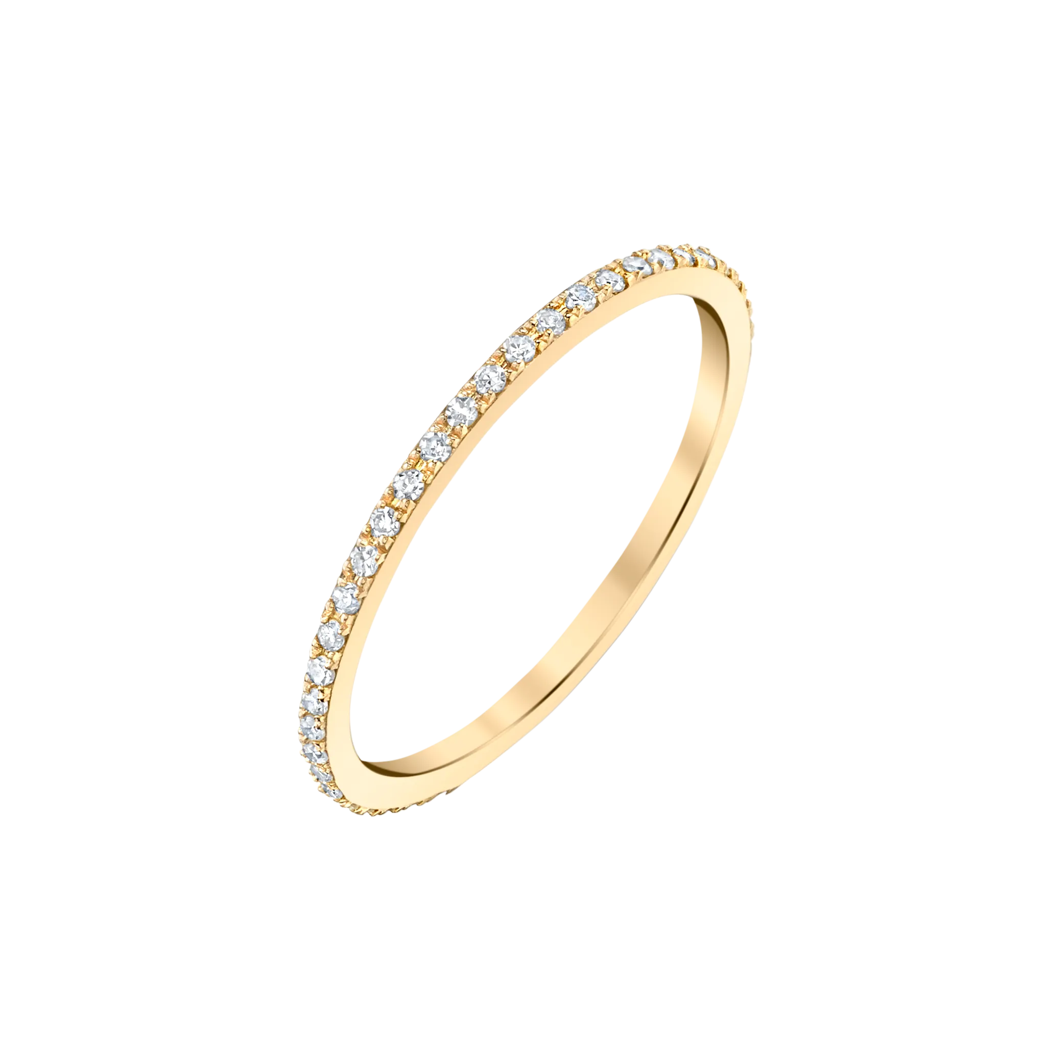 Axis Ring with White Pavé Diamonds