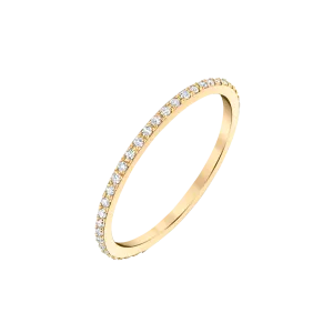 Axis Ring with White Pavé Diamonds