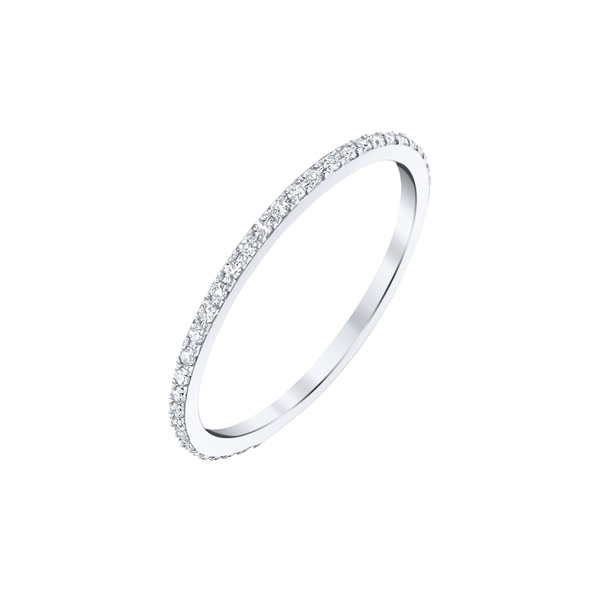 Axis Ring with White Pavé Diamonds
