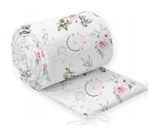 Baby Bedding Set 10Pc Fit Cot Bed 140x70cm Dream Catcher White