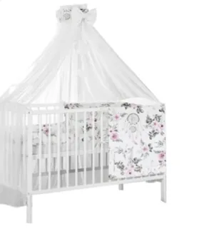 Baby Bedding Set 10Pc Fit Cot Bed 140x70cm Dream Catcher White