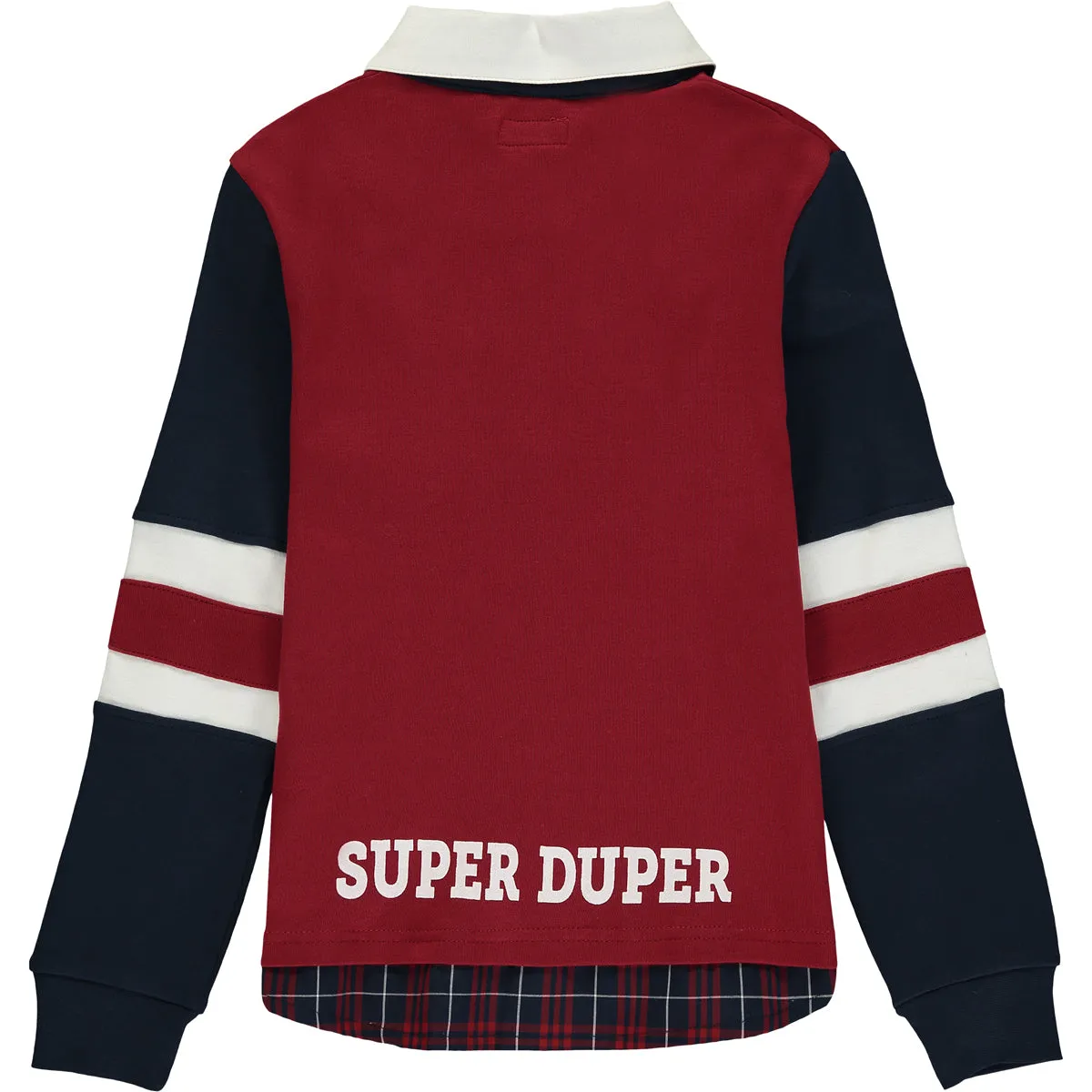Baby Boys Burgundy Cotton Top