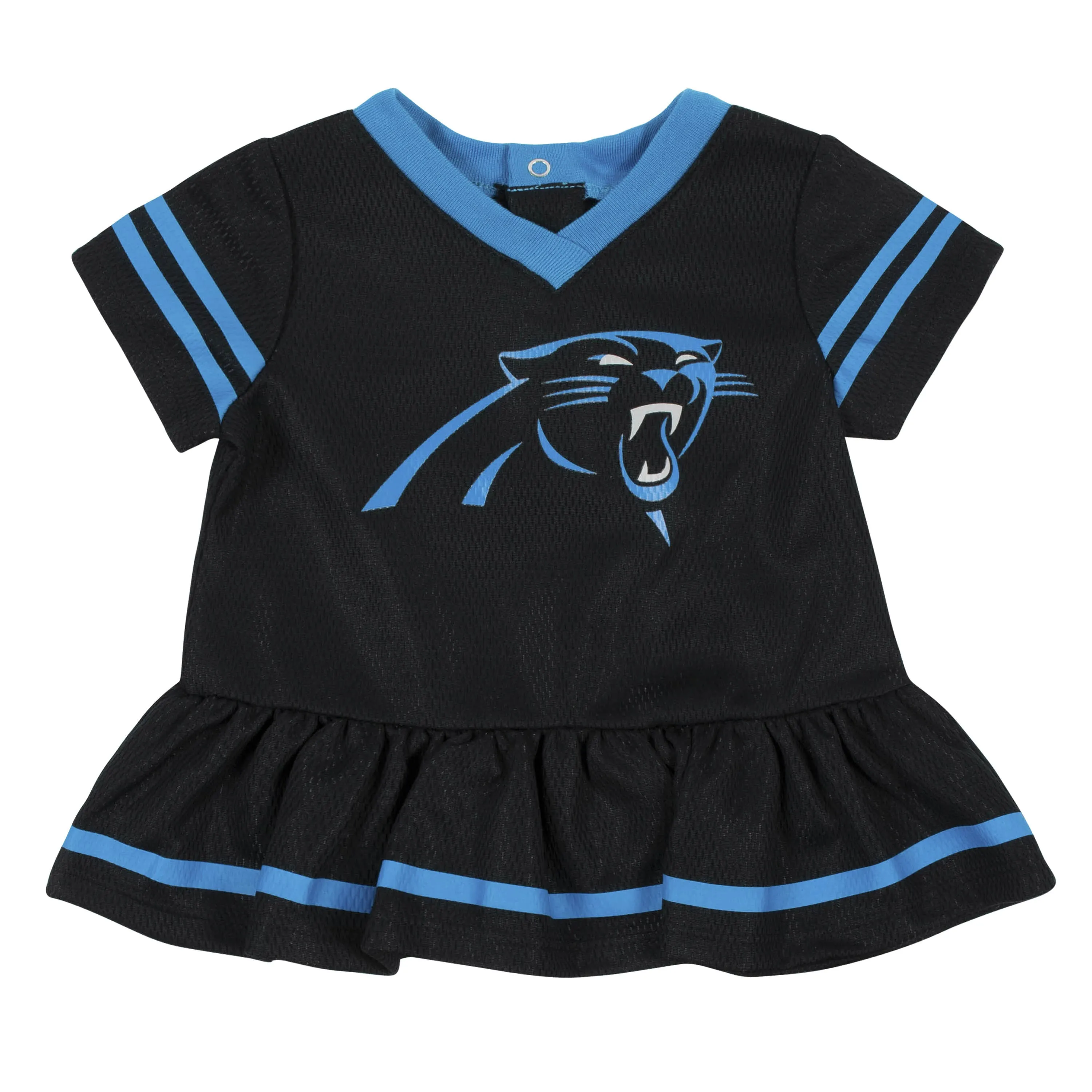 Baby Girls Carolina Panthers Cheerleader Dress and Diaper Cover Set