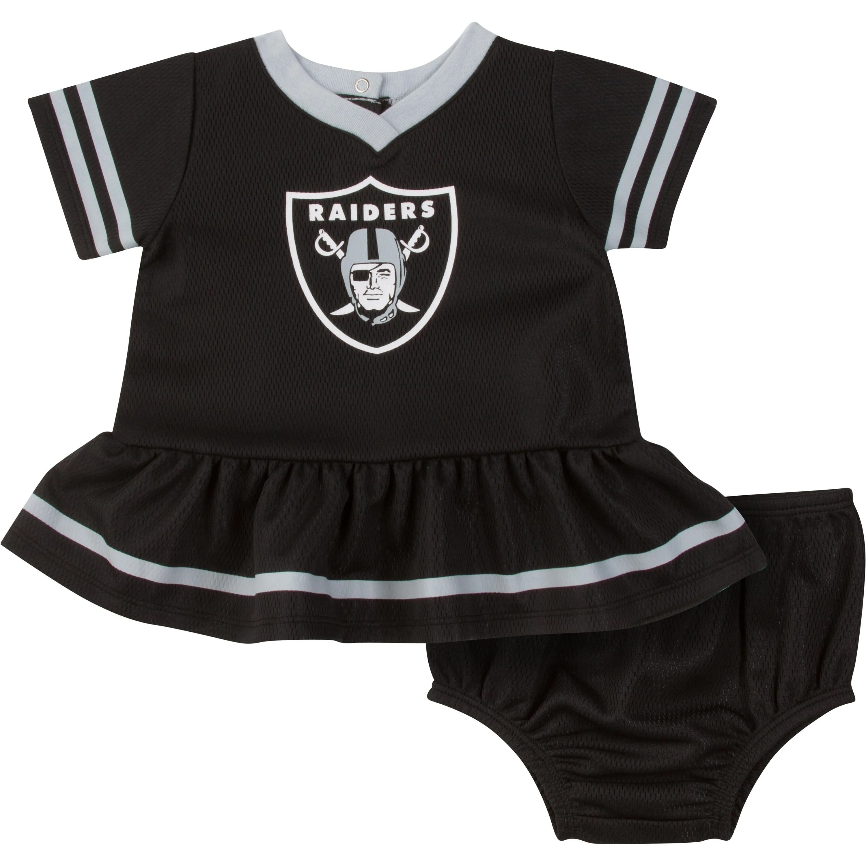 Baby Girls Las Vegas Raiders Dress & Diaper Cover Set