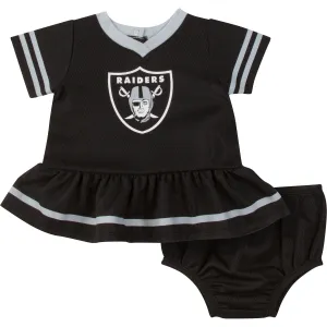 Baby Girls Las Vegas Raiders Dress & Diaper Cover Set